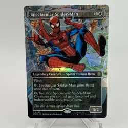 MTG Spectacular Spider-Man (0240) (Borderless) (Textured Foil) The Six-Arm Suit - Image 3