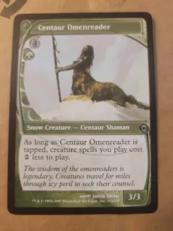 MTG Magic Gathering Centaur Omenreader (143/180) Future Sight LP BULK DISCOUNT - Image 1