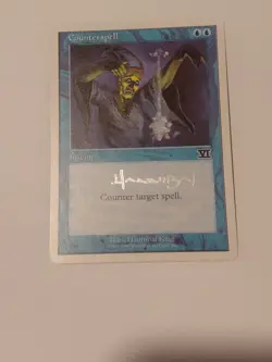 Signed Counterspell Mtg 6th Edition Signed By Hannibal King - Image 1