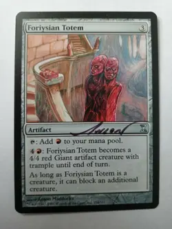 Foriysian Totem Timespiral Ed Signed by Anson Maddocks Magic the Gathering - Image 1
