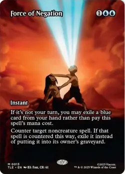NM Borderless Force of Negation, MTG, Avatar: The Last Airbender, Magic, 13 - Image 1