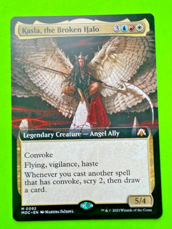 MTG March of the Machine ( Kasla, the Broken Halo ) Rare Extended Art - Image 1