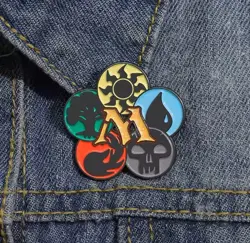 Magic: The Gathering Enamel Pin Mana Symbol Lapel Hat Backpack Badge CCG MTG - Image 1