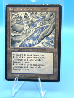 MTG Magic the Gathering Ice Age Regular Rare English UNDERGROUND RIVER - Image 1