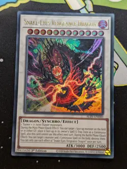 Yugioh Snake-Eyes Vengeance Dragon - ALIN-EN040 Ultra Rare 1st ED - Image 1