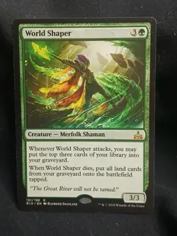 MTG World Shaper - Rivals of Ixalan (RIX) - Rare - NM/LP - Merfolk Shaman - Image 1