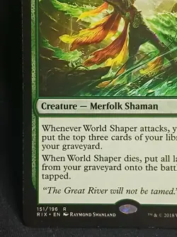 MTG World Shaper - Rivals of Ixalan (RIX) - Rare - NM/LP - Merfolk Shaman - Image 5
