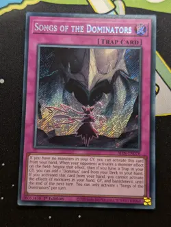 Yugioh Songs of the Dominators ALIN-EN078 Secret Rare NM - Image 1