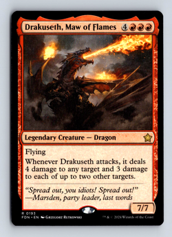 Drakuseth, Maw of Flames English Foundations R 193 - Image 1