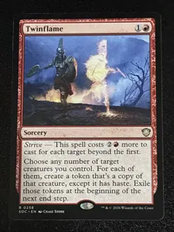 MTG Commander: Secrets of Strixhaven Twinflame 0258 NM Rare - Image 1