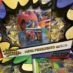 Pokemon Mega Evolution Ascended Heroes Box Set Meganium Feraligatr LOT 5 - Image 2