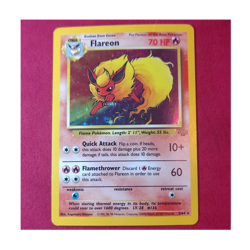 Wizards Pokemon TCG Flareon 3/64 Jungle Holo Rare Unlimited English 1999 - Image 1