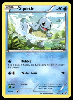SQUIRTLE 14/101 COMMON PLASMA BLAST POKEMON NM - Image 2