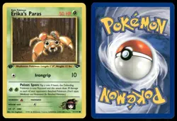 ERIKA'S PARAS 71/132 COMMON GYM CHALLENGE POKEMON 1ST EDITION NM - Image 1