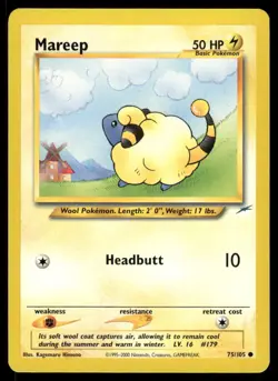 MAREEP 75/105 COMMON NEO DESTINY POKEMON NM - Image 2