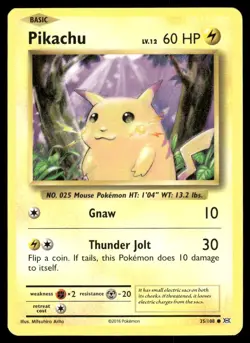 PIKACHU 35/108 COMMON EVOLUTIONS POKEMON NM - Image 2