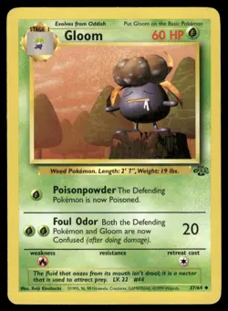 GLOOM 37/64 UNCOMMON JUNGLE POKEMON NM - Image 2