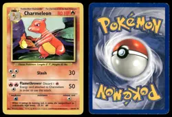 CHARMELEON 24/102 UNCOMMON BASE SET UNLIMITED POKEMON MP - Image 1