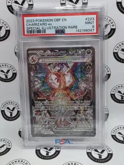 2023 Pokemon Obsidian Flames Charizard EX Special Illustration Rare #223 PSA 9 - Image 1