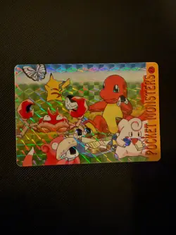 Charmander Picnic #13 Vintage Vending Prism Sticker Pokemon Pocket Monsters - Image 1