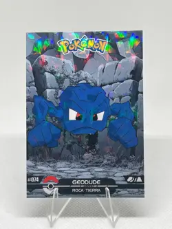 Geodude #74 - Cracked Ice Holo - Crystal Dark Black 2025 - Pokemon Card - Image 1
