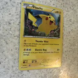 Pokemon Pikachu XY89 Promo Holo Basic Electric HP 60 Thunder Wave Electric Ring - Image 2