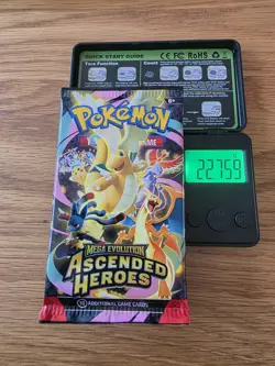 HEAVY 22.75 Pokemon TCG Ascended Heroes Booster Pack POTENTIAL GOD / DEMI PACK - Image 1