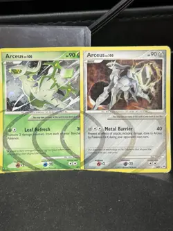 Pokemon TCG Arceus Set Arceus Lv.100 Holo Lot of 2 English AR2 AR9 2009 - Image 1