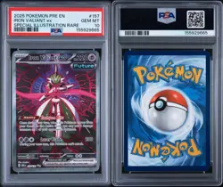 2025 Pokemon PRE EN Iron Valiant EX SIR #157 PSA 10 - Image 3