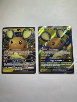 Pokemon TCG Dedenne GX 57/214 & 195/214 Unbroken Bonds NM - Image 1