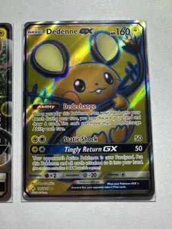Pokemon TCG Dedenne GX 57/214 & 195/214 Unbroken Bonds NM - Image 3