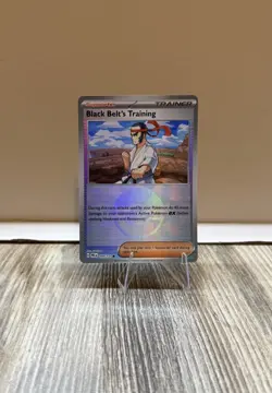 Pokemon TCG Black Belt’s Training 099/131 Poke Ball Pattern Prismatic Evolutions - Image 1
