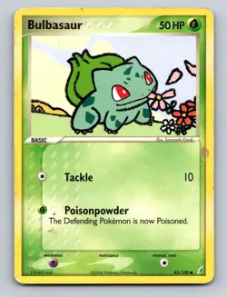 Pokemon TCG Bulbasaur Common Crystal Guardians 45/100 - Image 1