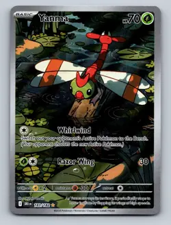 Pokemon TCG Yanma Holo Illustration Rare SV10: Destined Rivals 183/182 - Image 1