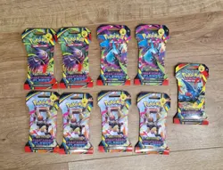 X9 Pokemon Phantasmal Flames Sleeved Booster Packs Unopened - Seal Intact ✅ ✅ - Image 1