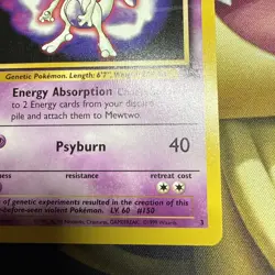 Mewtwo Black Star #3 Promo The First Movie Card Kids WB Stamp Rare - Image 5