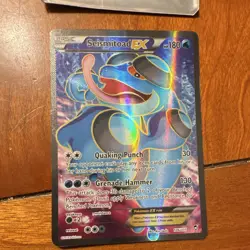 Seismitoad EX 106/111 XY Furious Fists Full Art Ultra Rare Holo 180 HP Pokemon - Image 1