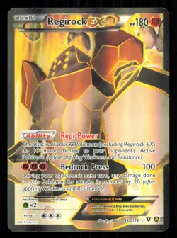 Regirock EX Alternate Art Promos 043a/124 - Promo Pokemon TCG LP - Image 1