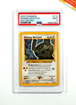 Pokemon PSA 9 Shining Noctowl #110 Unlimited Neo Destiny 2002 English - Image 1