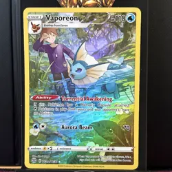 Pokemon TCG Vaporeon TG02/TG30 Brilliant Stars Trainer Gallery Illustration Rare - Image 1