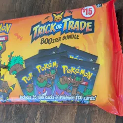 Pokemon Trick or Trade Booster Bundle Sealed Box 2024 35 Mini Packs - Image 2