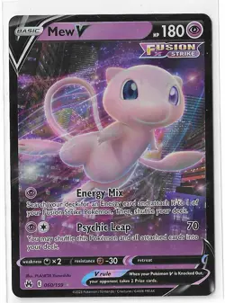 Mew V - 060/159 - Pokemon Crown Zenith Sword & Shield Ultra Rare Card NM - Image 1
