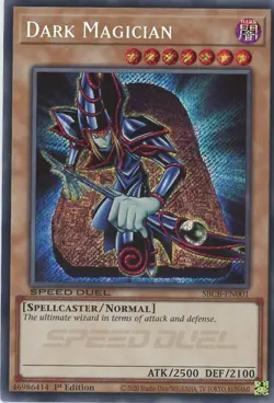 Yugioh Dark Magician SBCB-EN001 Secret Rare 1st Edition NM - Image 1