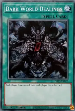 SR13-EN027 DARK WORLD DEALINGS COMMON 1ST EDITION YuGiOh CARD - Image 1