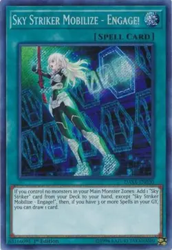 Yugioh! LP Sky Striker Mobilize - Engage! - DASA-EN030 - Secret Rare - 1st Editi - Image 1