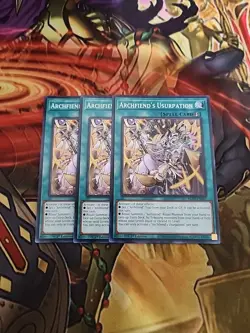 3X Archfiend's Usurpation BLZD-EN067 - Common 1st Edition NM Yugioh - Image 1