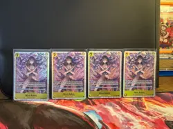 4x Nico Robin SR EB03-055 One Piece TCG Heroines Edition Card Playset - Image 1
