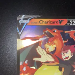 Lance's Charizard V Pokemon Card Promo SWSH133 Celebrations Black Star Lances NM - Image 2