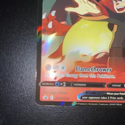 Lance's Charizard V Pokemon Card Promo SWSH133 Celebrations Black Star Lances NM - Image 3