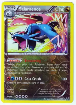 Salamence Rare Plasma Blast 64/101 MP Reverse Holo Pokemon TCG - Image 1